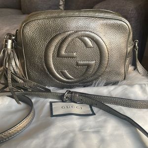 Gucci Metallic Disco Soho Crossbody Bag